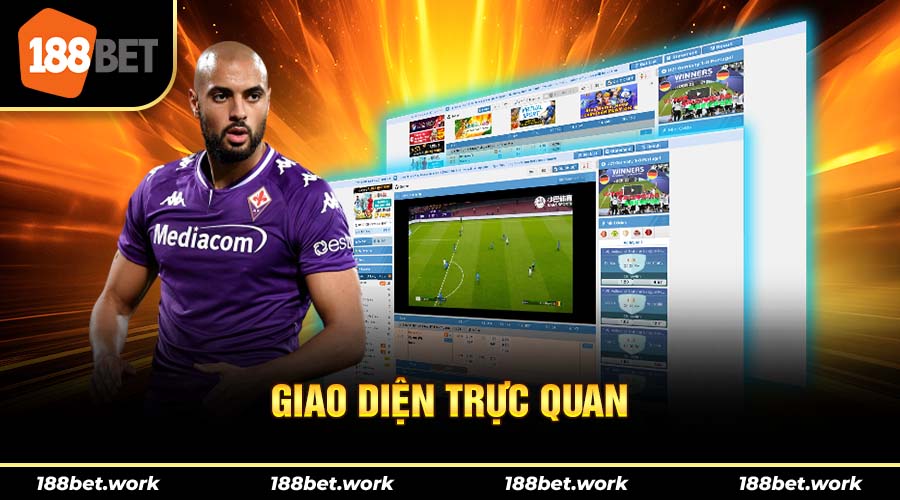 Giao diện xem bảng xếp hạng bóng đá tại 188bet trực quan thuận tiện 
