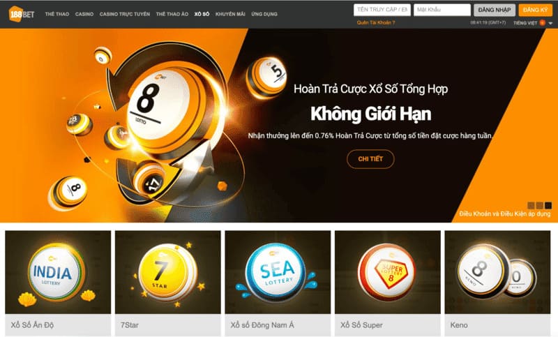 Thông tin về xổ số 188Bet tại Việt Nam