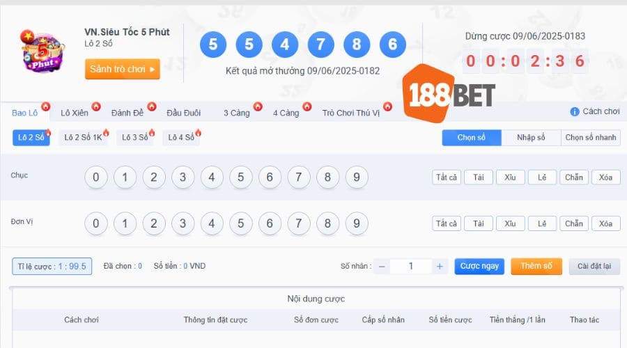 Xổ số siêu tốc  tại sảnh Vn Lottery được nhiều người chọn lựa